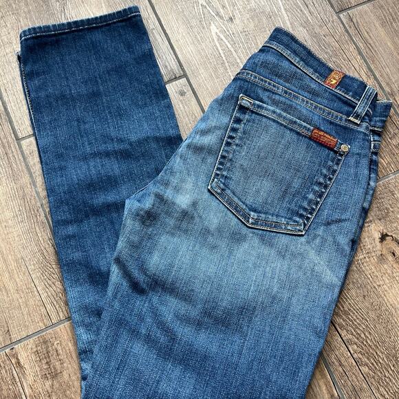 7 for all mankind The Relaxed Skinny Jeans Women's‎ Size 24 - Picture 1 of 6